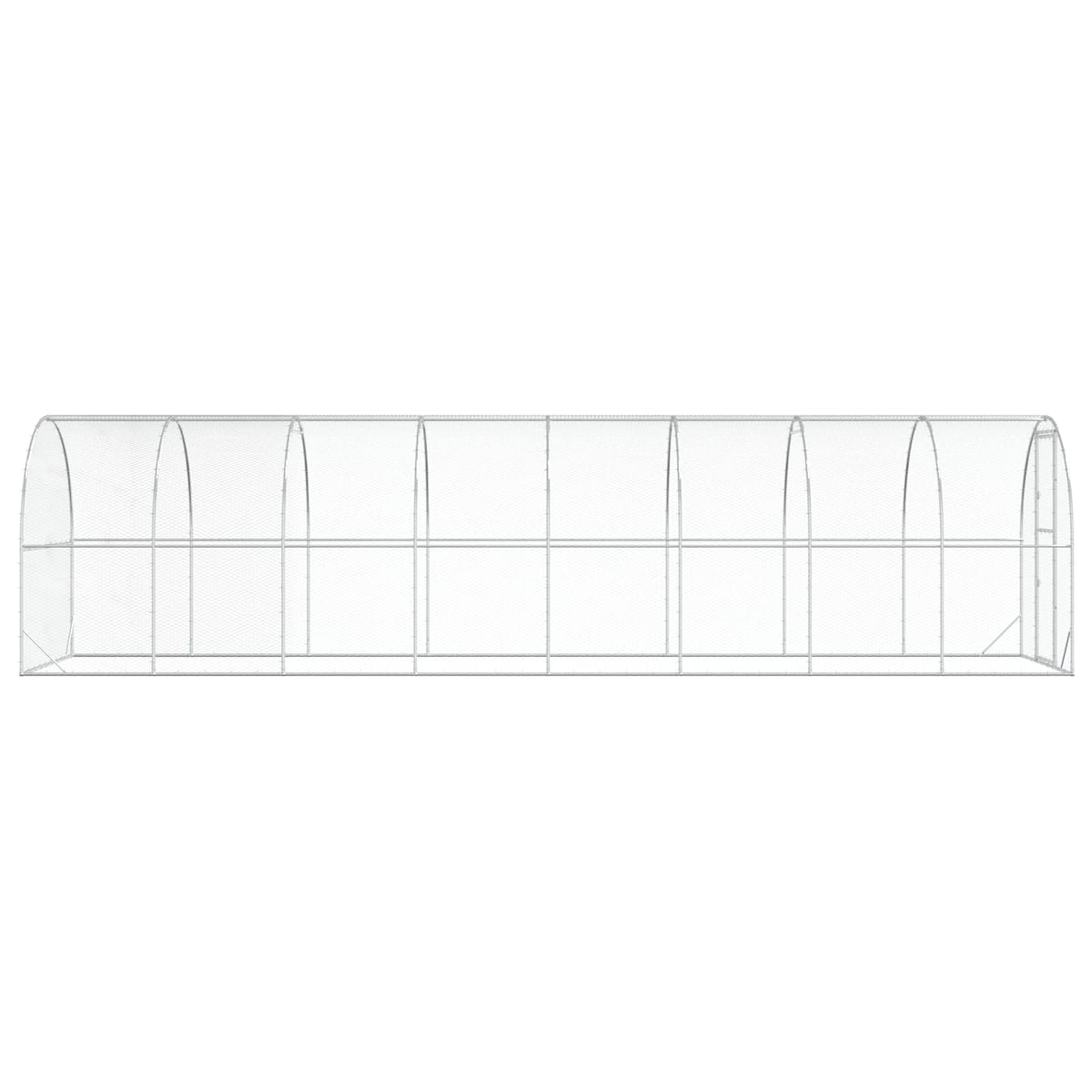 Pollaio Argento 800 x 200 x 200 cm Acciaio zincato