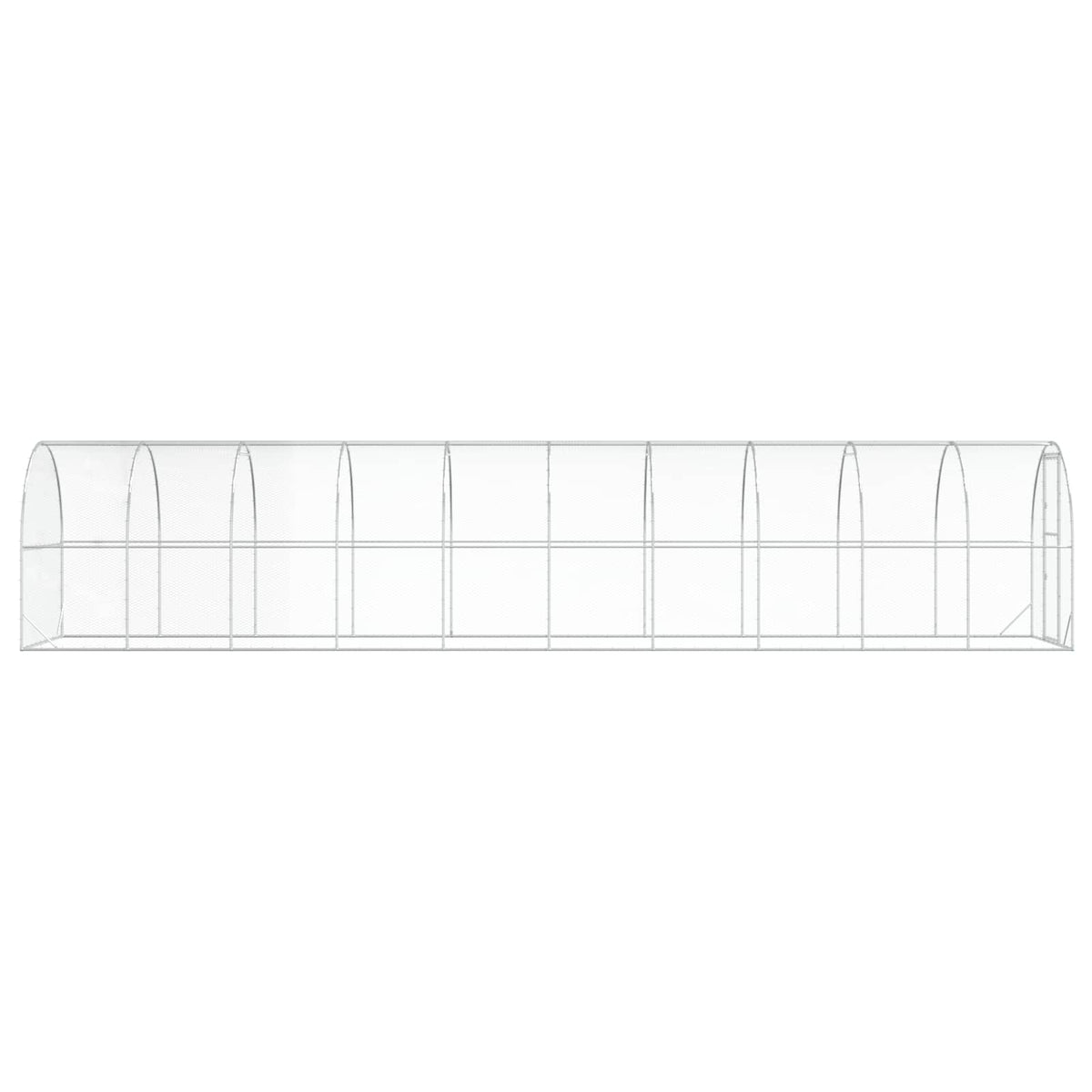 Pollaio Argento 1000 x 200 x 200 cm Acciaio zincato