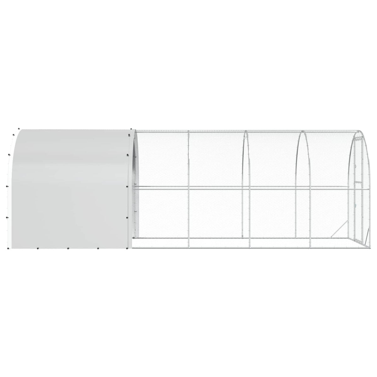 Pollaio Argento 600 x 200 x 200 cm Acciaio zincato