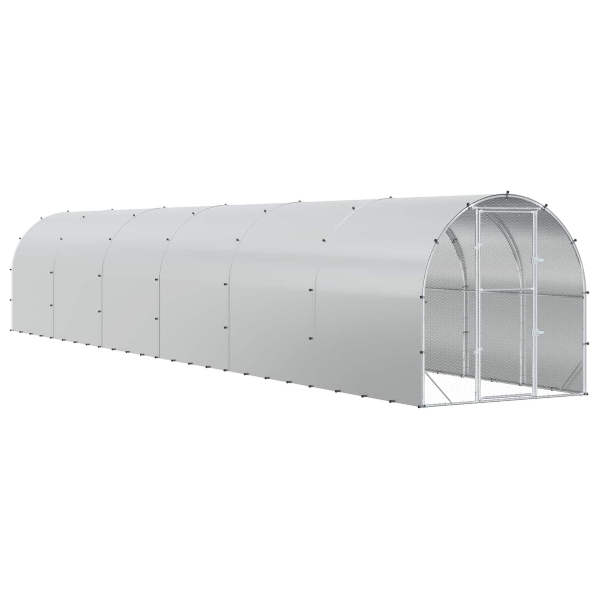 Pollaio Argento 1200 x 200 x 200 cm Acciaio zincato