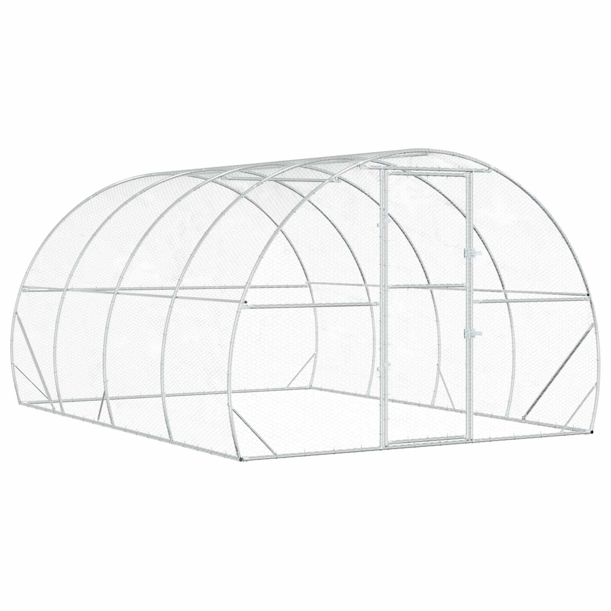 Pollaio Argento 400 x 300 x 200 cm Acciaio zincato