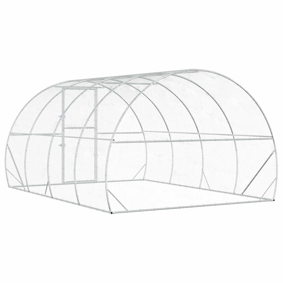 Pollaio Argento 400 x 300 x 200 cm Acciaio zincato