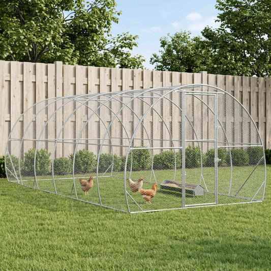 Pollaio Argento 600 x 300 x 200 cm Acciaio zincato