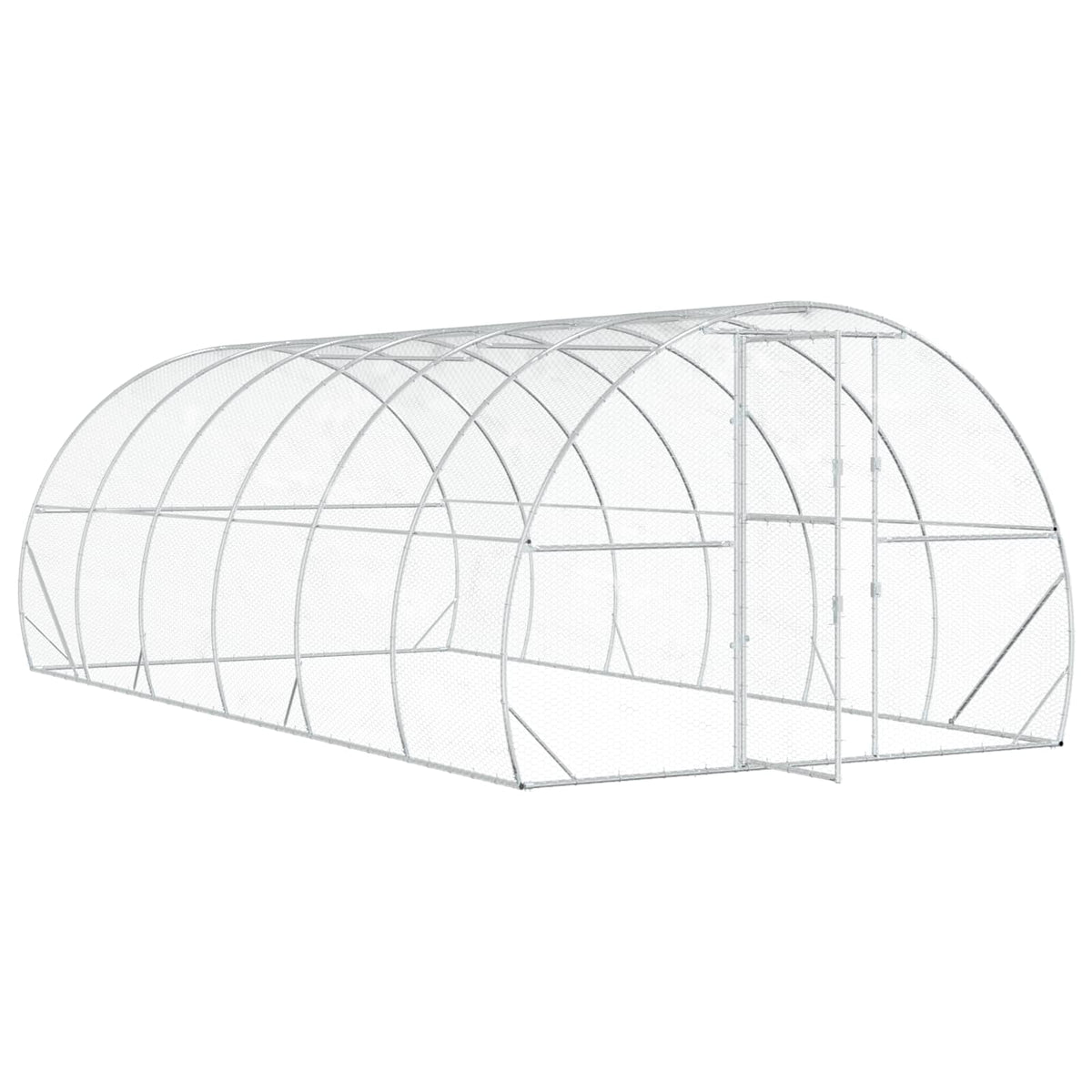 Pollaio Argento 600 x 300 x 200 cm Acciaio zincato