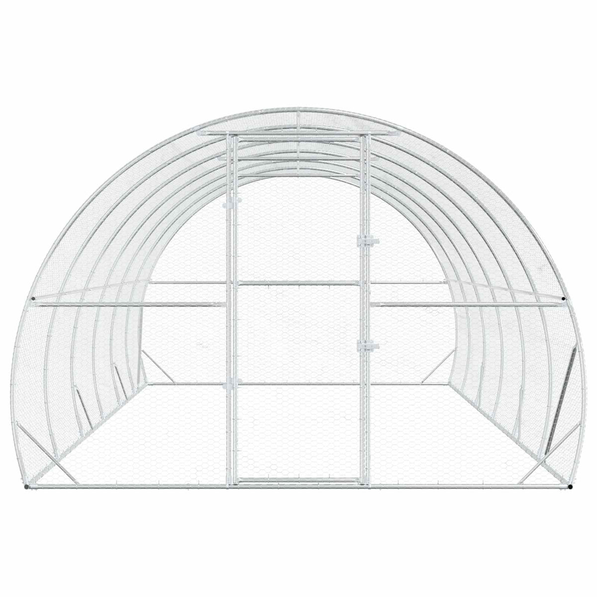 Pollaio Argento 600 x 300 x 200 cm Acciaio zincato