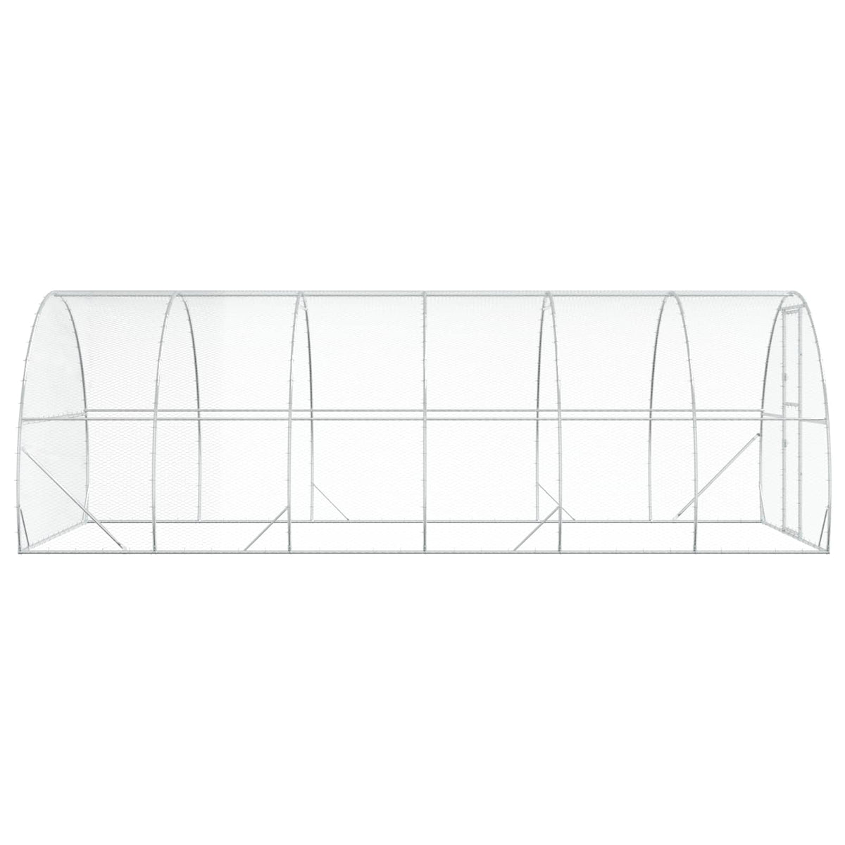 Pollaio Argento 600 x 300 x 200 cm Acciaio zincato
