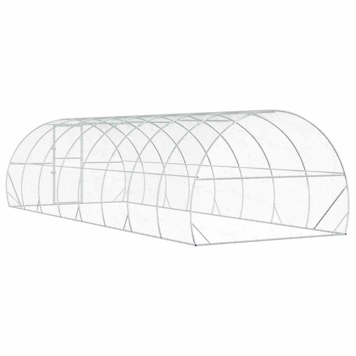 Pollaio Argento 800 x 300 x 200 cm Acciaio zincato