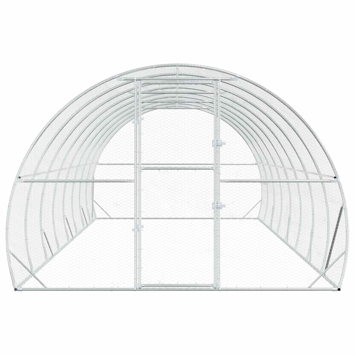 Pollaio Argento 800 x 300 x 200 cm Acciaio zincato
