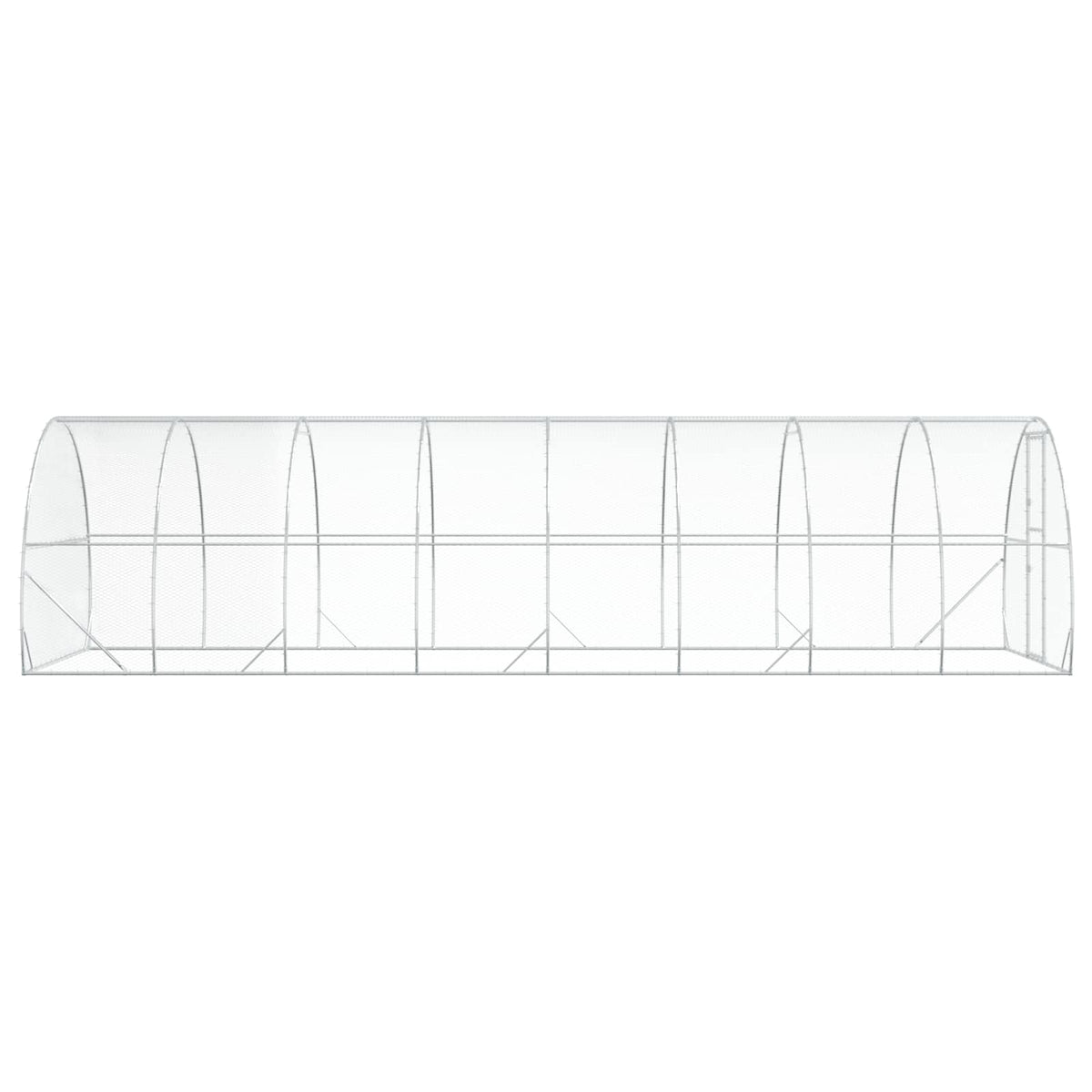 Pollaio Argento 800 x 300 x 200 cm Acciaio zincato