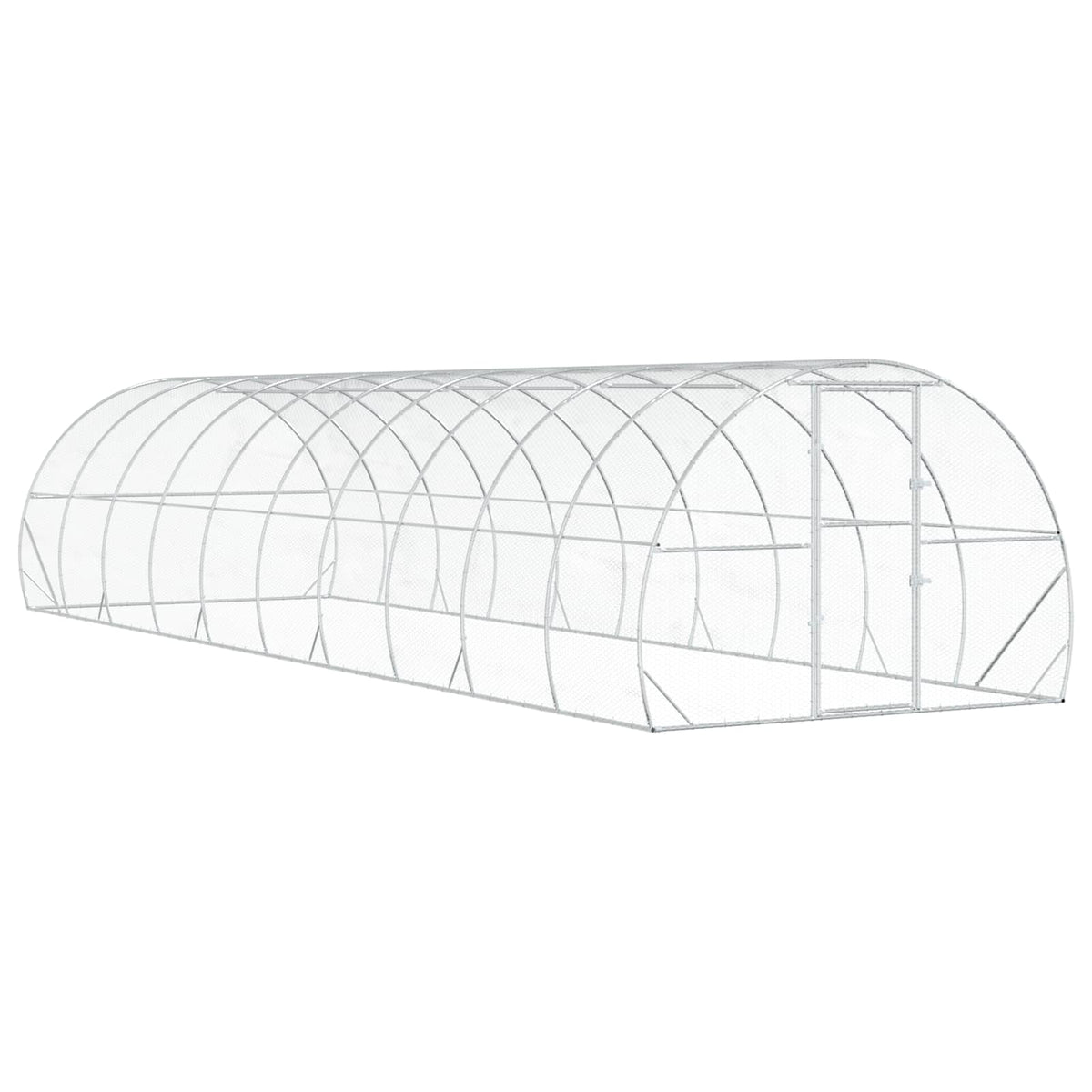 Pollaio Argento 1000 x 300 x 200 cm Acciaio zincato
