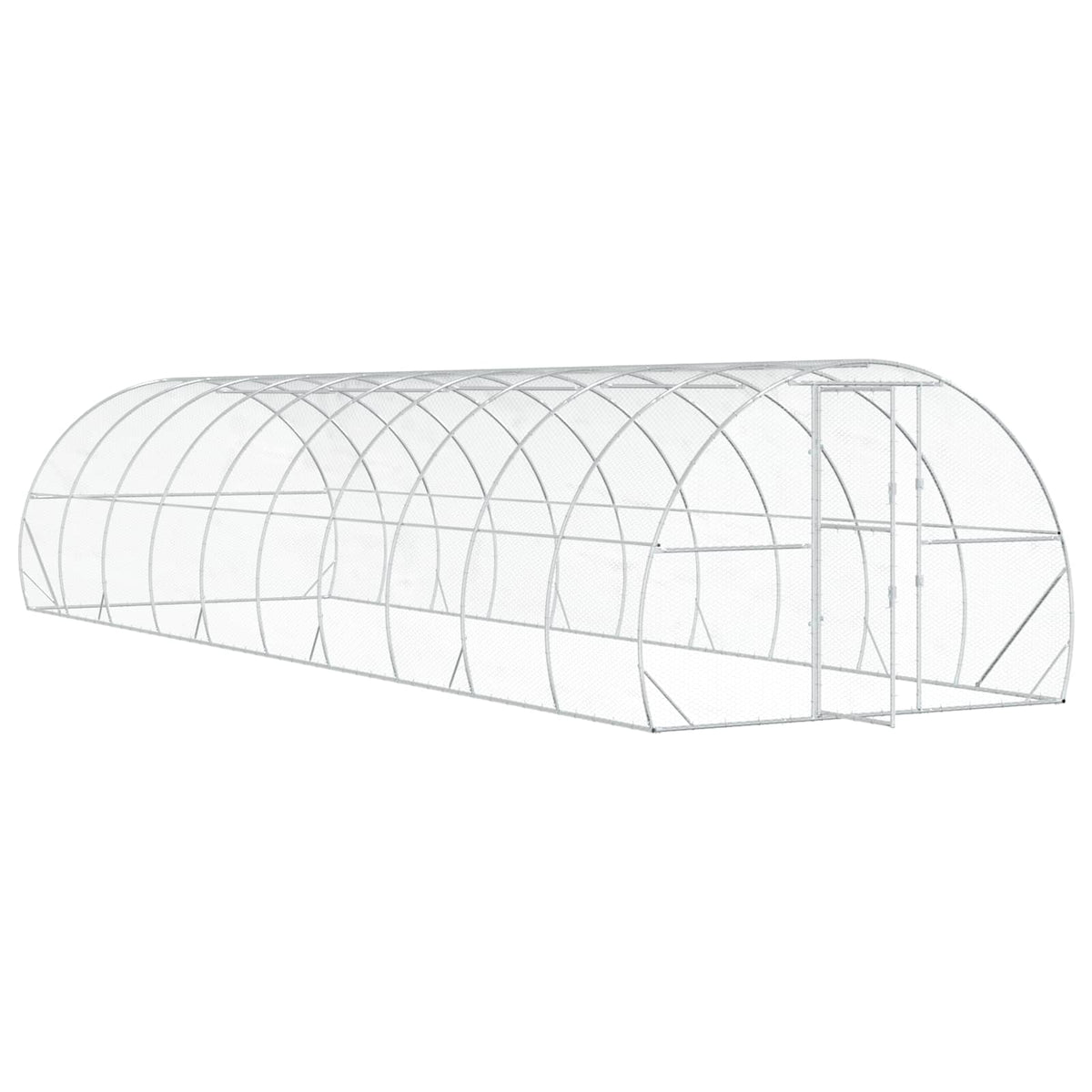 Pollaio Argento 1000 x 300 x 200 cm Acciaio zincato