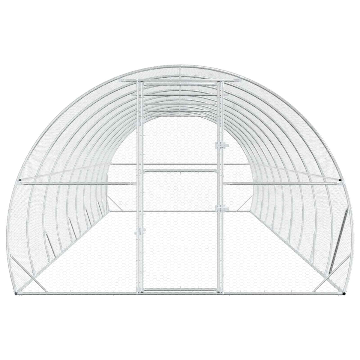 Pollaio Argento 1000 x 300 x 200 cm Acciaio zincato
