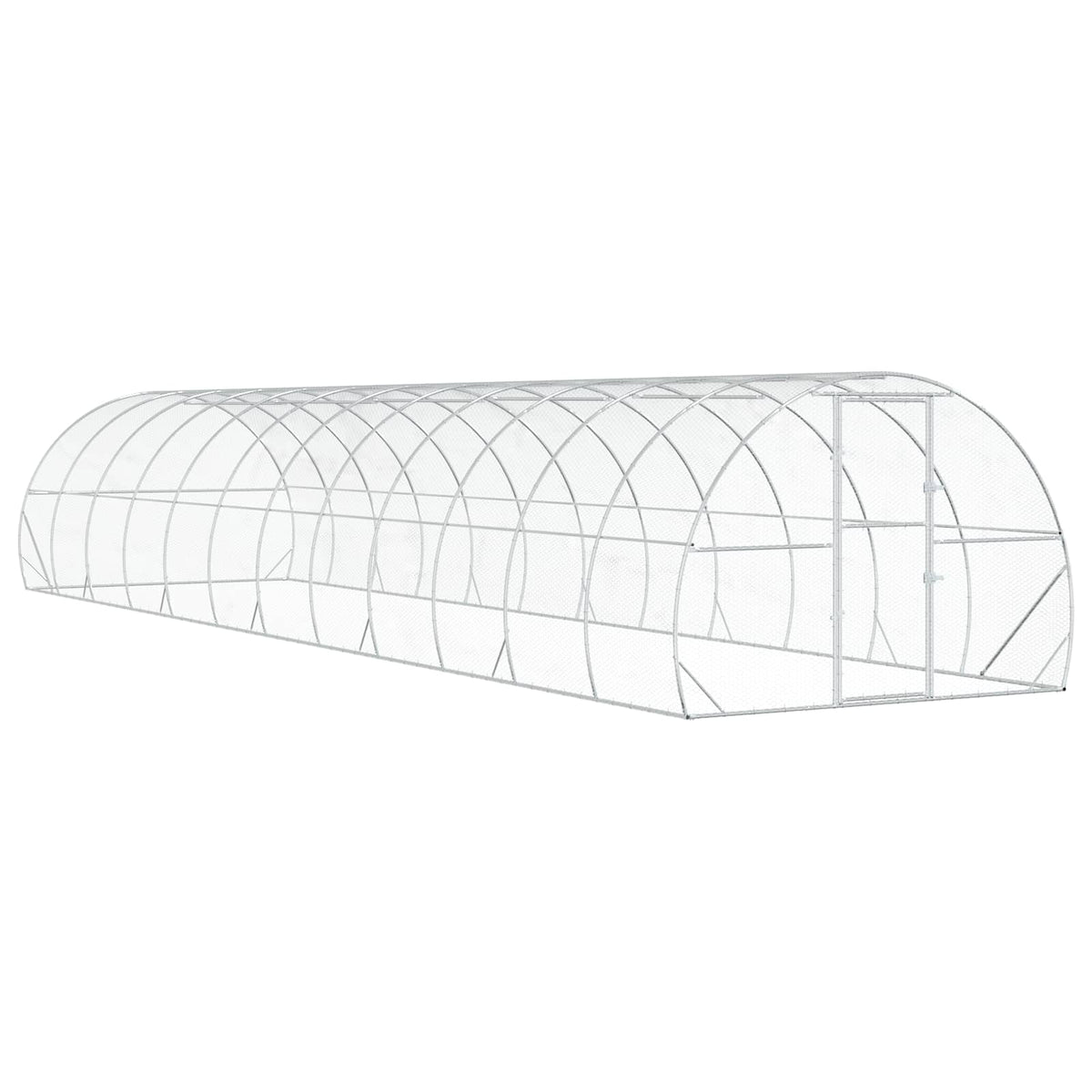 Pollaio Argento 1200 x 300 x 200 cm Acciaio zincato