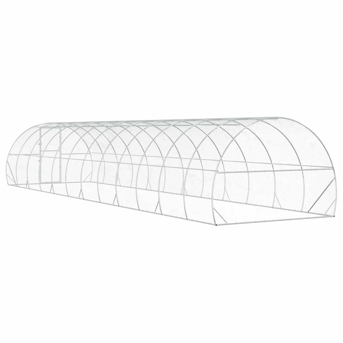 Pollaio Argento 1200 x 300 x 200 cm Acciaio zincato