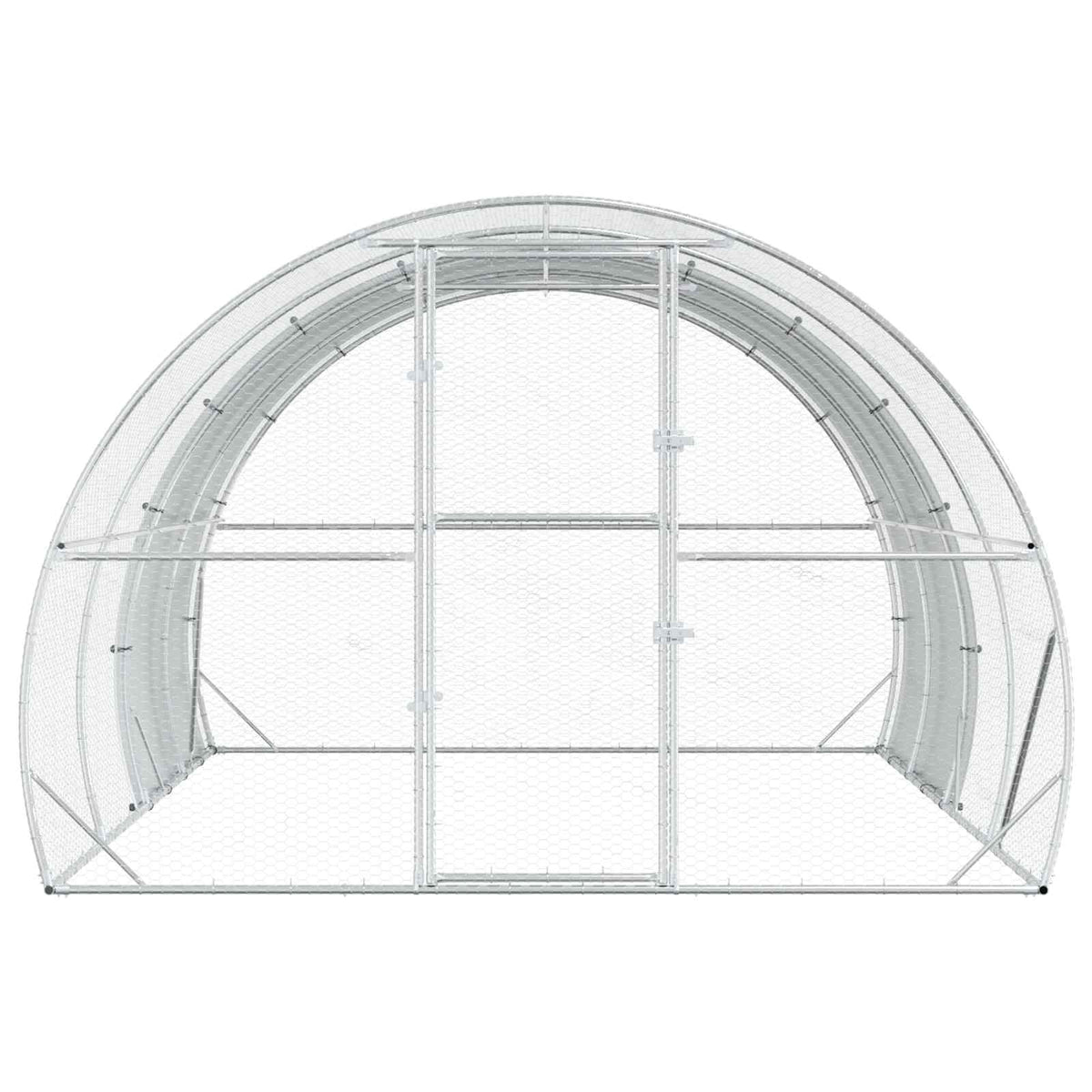 Pollaio Argento 400 x 300 x 200 cm Acciaio zincato