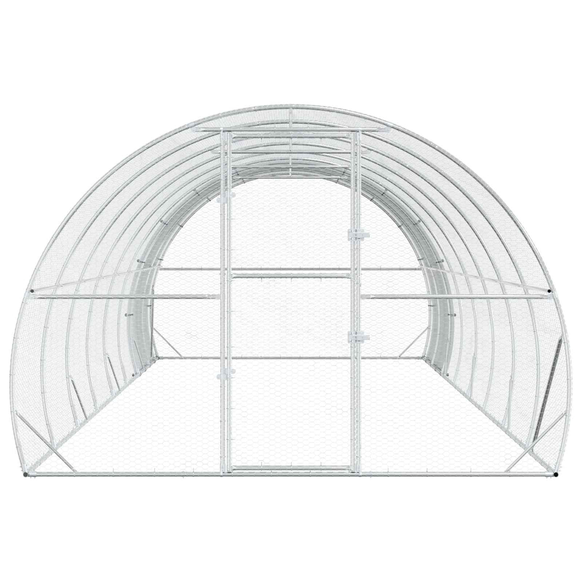 Pollaio Argento 800 x 300 x 200 cm Acciaio zincato