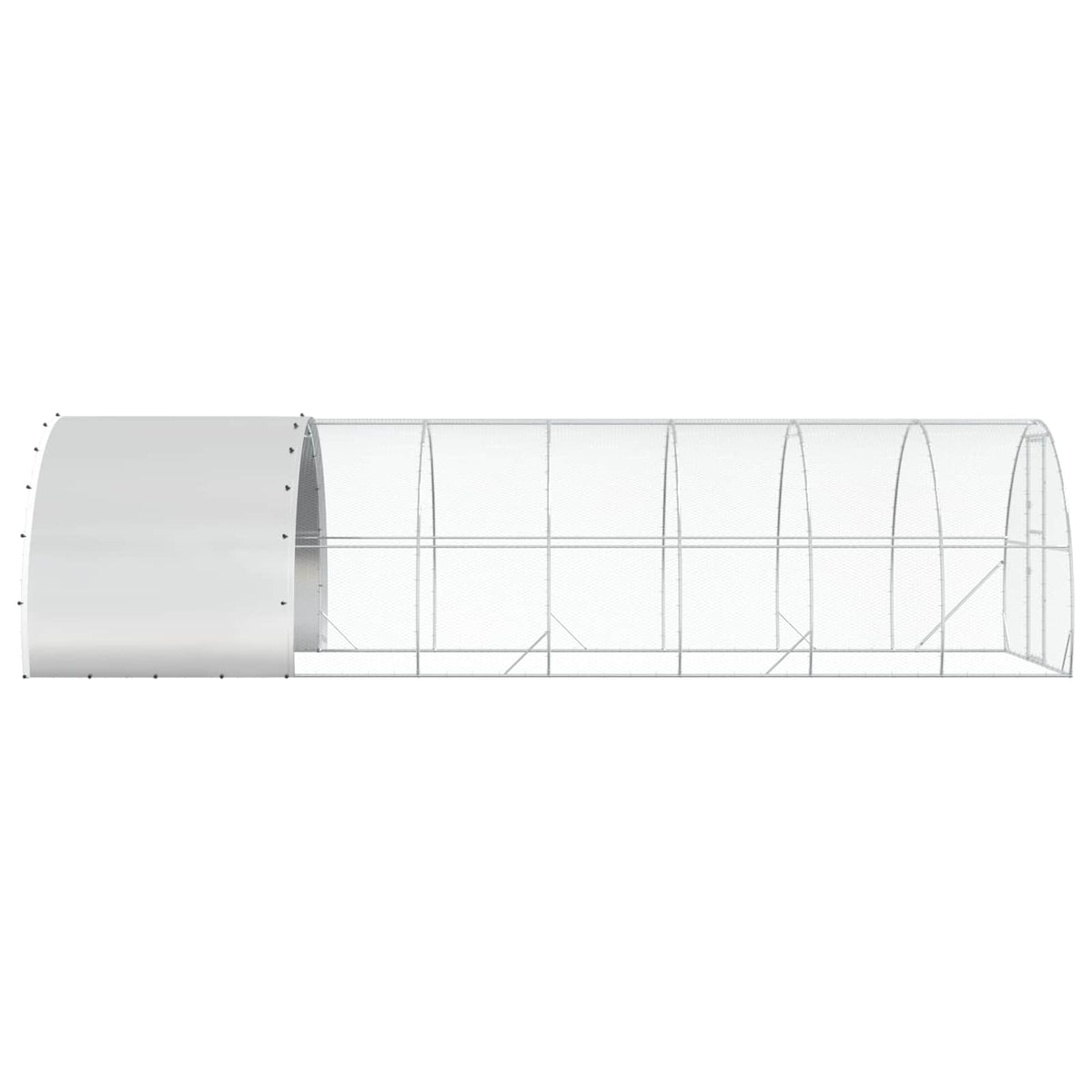 Pollaio Argento 800 x 300 x 200 cm Acciaio zincato