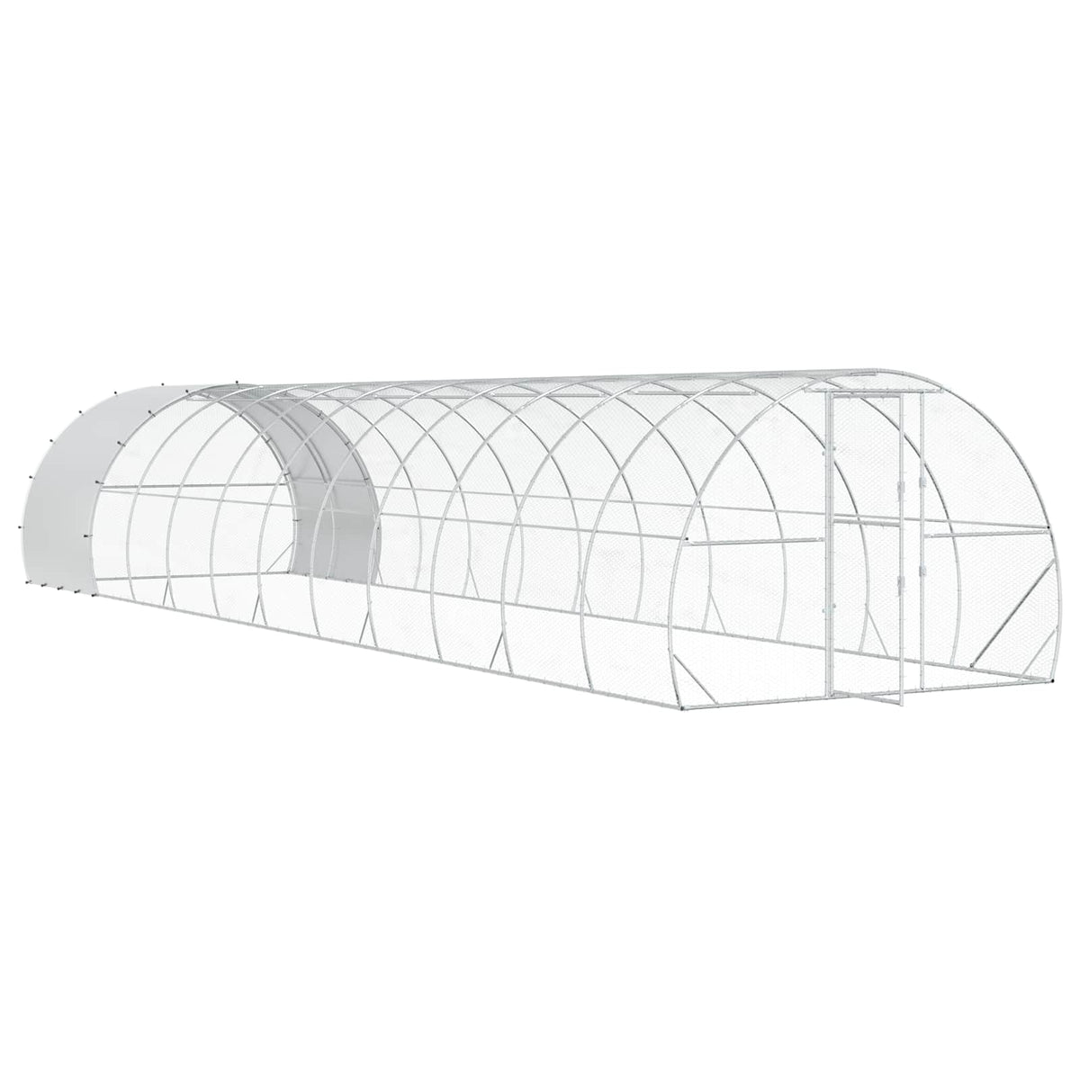 Pollaio Argento 1200 x 300 x 200 cm Acciaio zincato