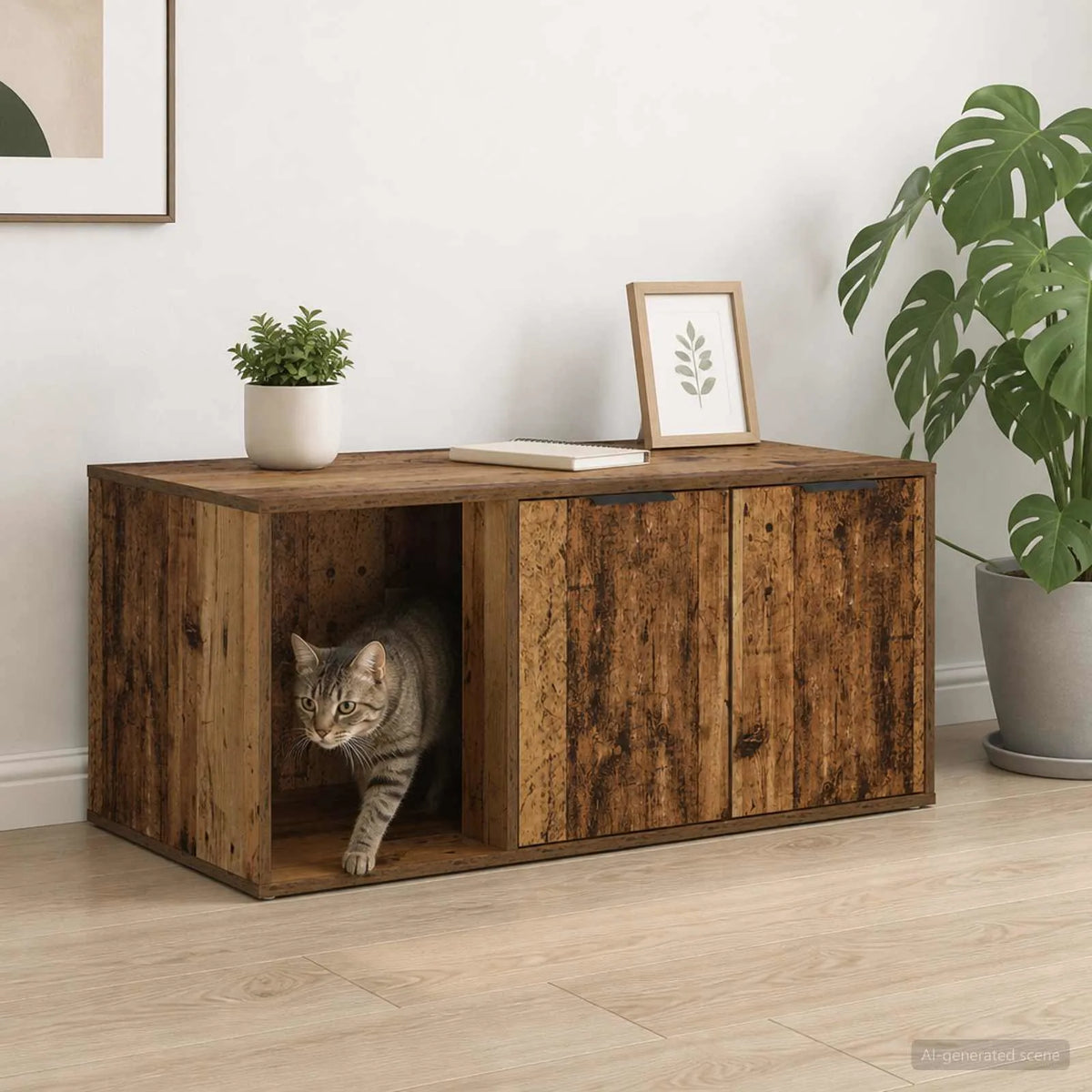 Mobile per gatti 100x49x45 cm in legno ingegnerizzato