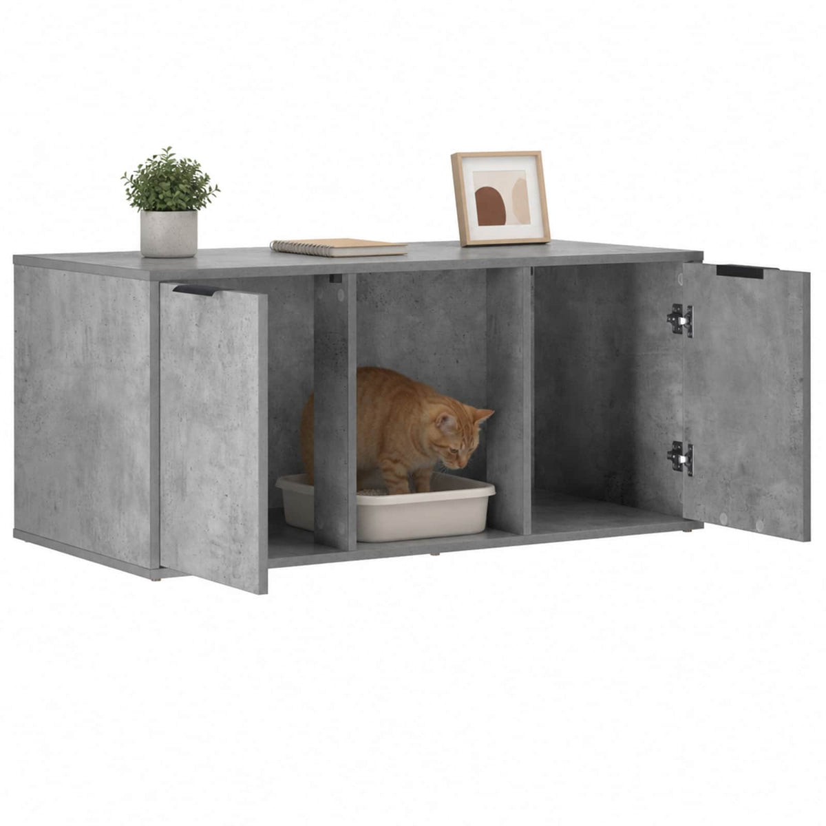 Mobile per gatti Grigio Cemento 100 x 49 x 45 cm