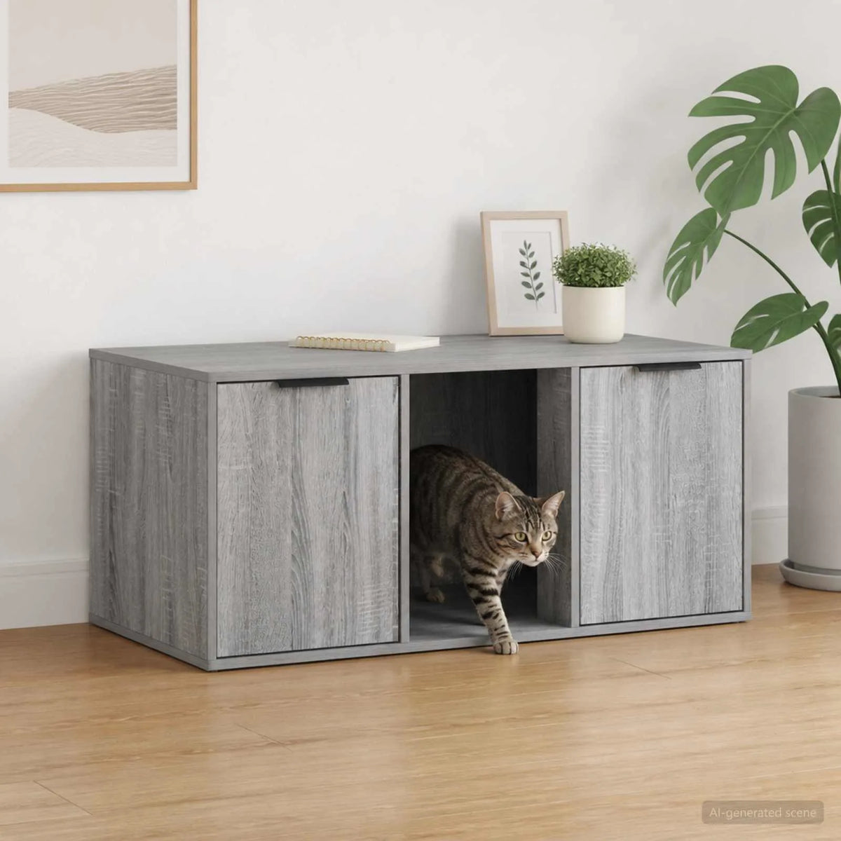 Mobile per gatti 100x49x45 cm in legno ingegnerizzato