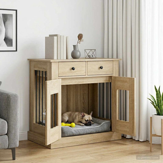Mobile da cassa per cani Rovere Sonoma 80 x 47,5 x 80 cm