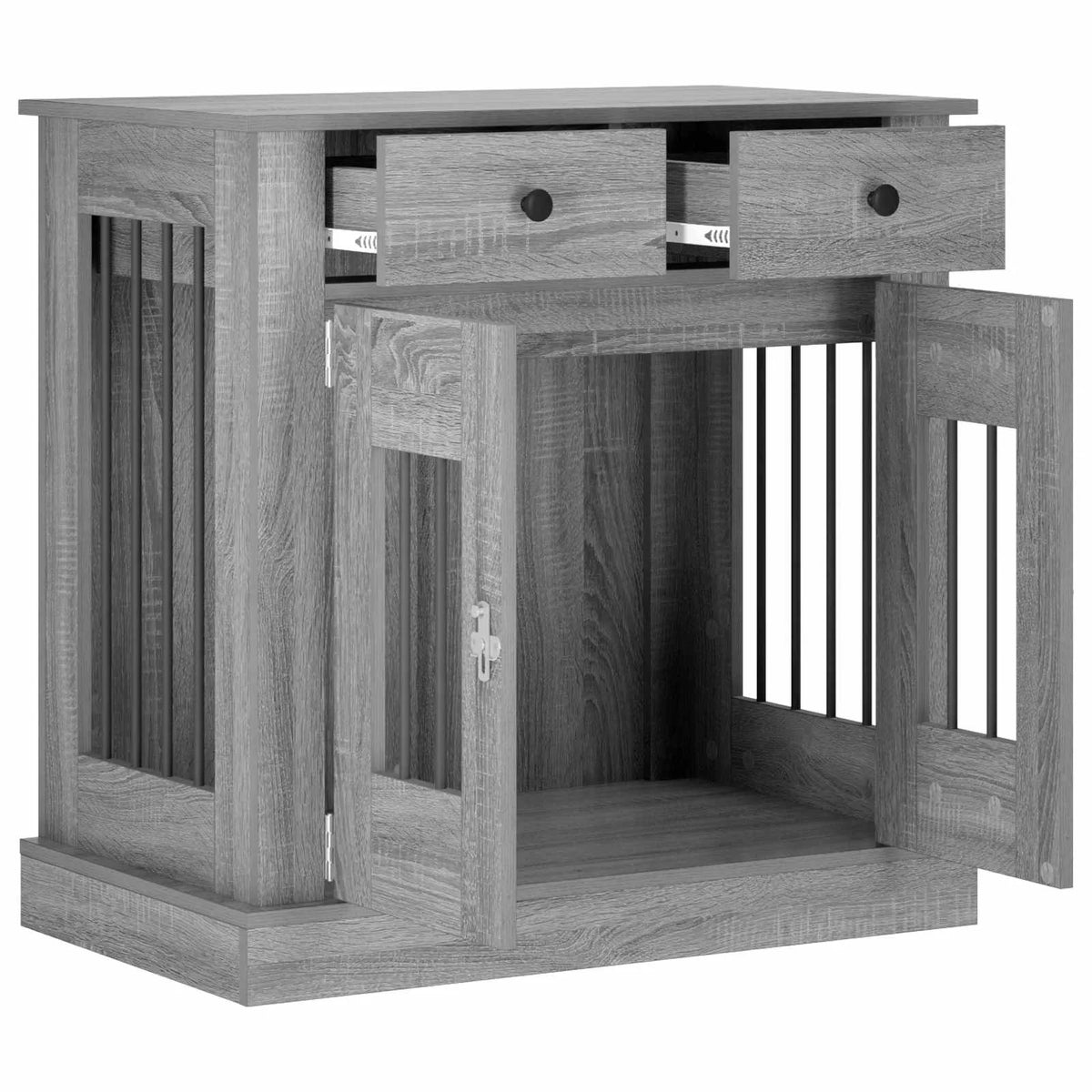 Mobile da cassa per cani 80 x 47,5 x 80 cm con cassetti