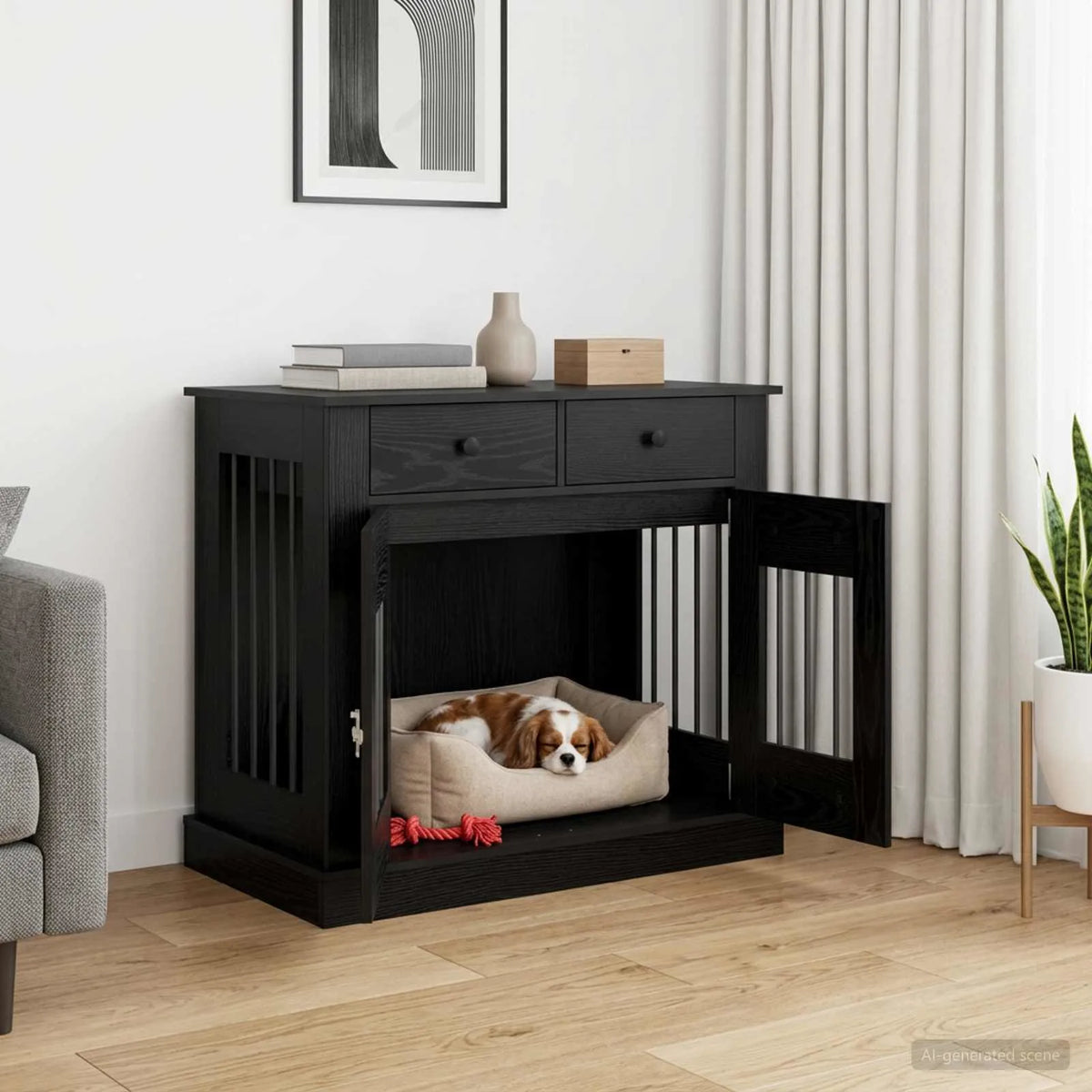 Mobile da cassa per cani 90 x 47,5 x 80 cm