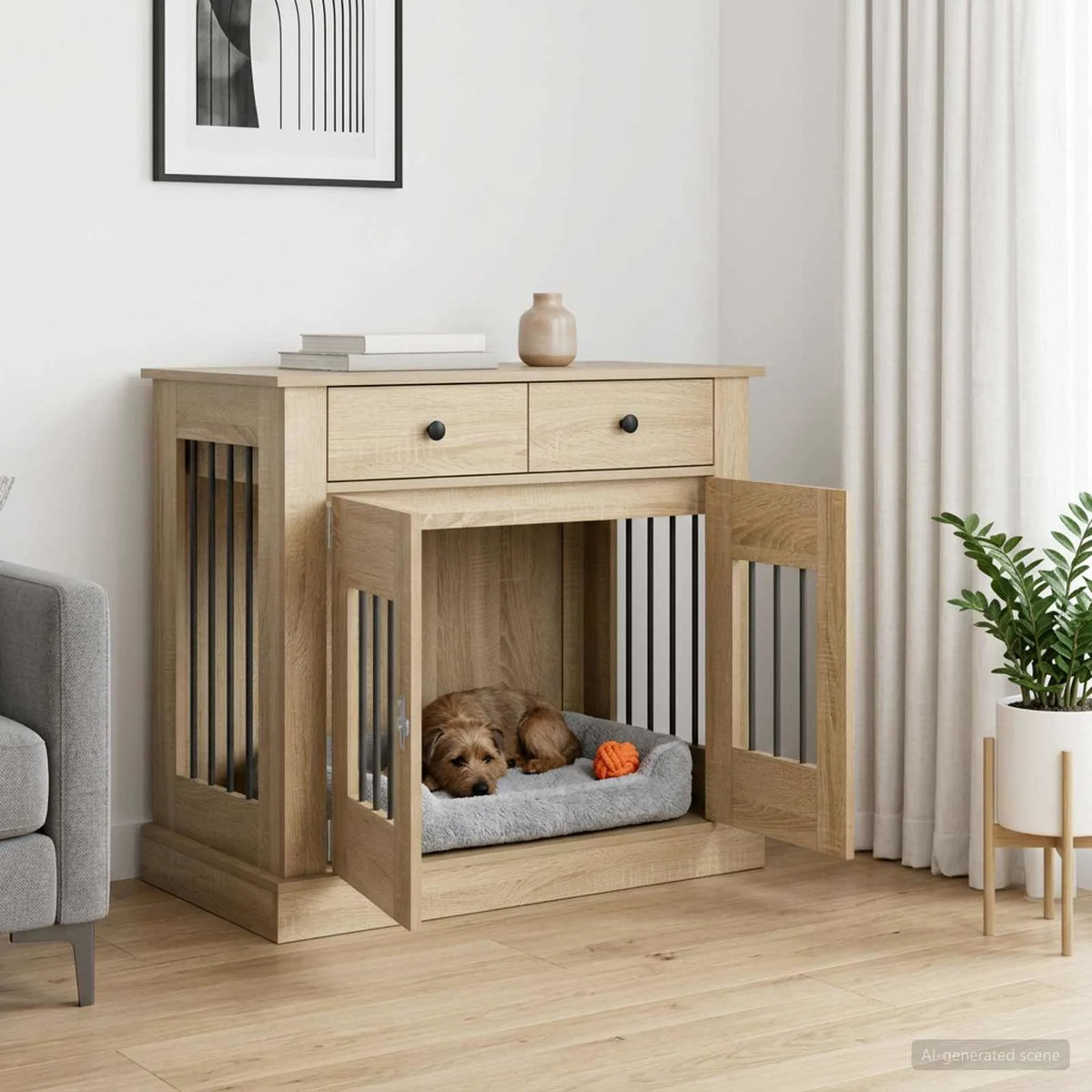 Mobile da cassa per cani 90 x 47,5 x 80 cm
