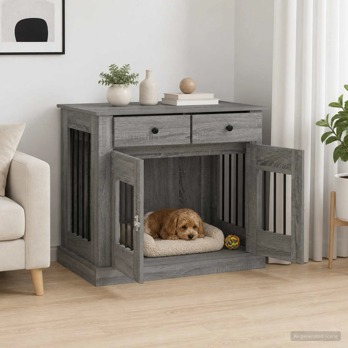 Mobile da cassa per cani 90 x 47,5 x 80 cm