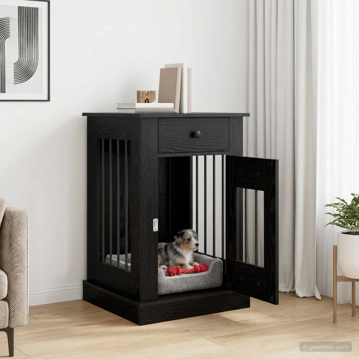 Mobile da cassa per cani 50 x 47,5 x 80 cm in legno ingegnerizzato